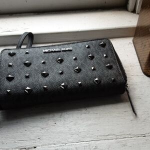 Michael Kors Black Studded Wallet